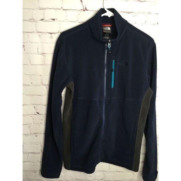 The North Face Fleece Jacket Full Zip Mens Small Size SP Blue /Navy Blue - Picture 5 of 14